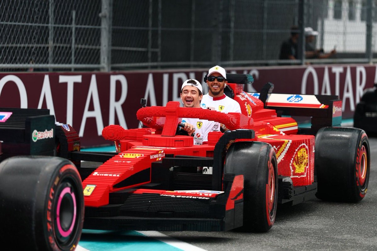 you won't see them with a smile this big while driving the sf-25 😭😭😭