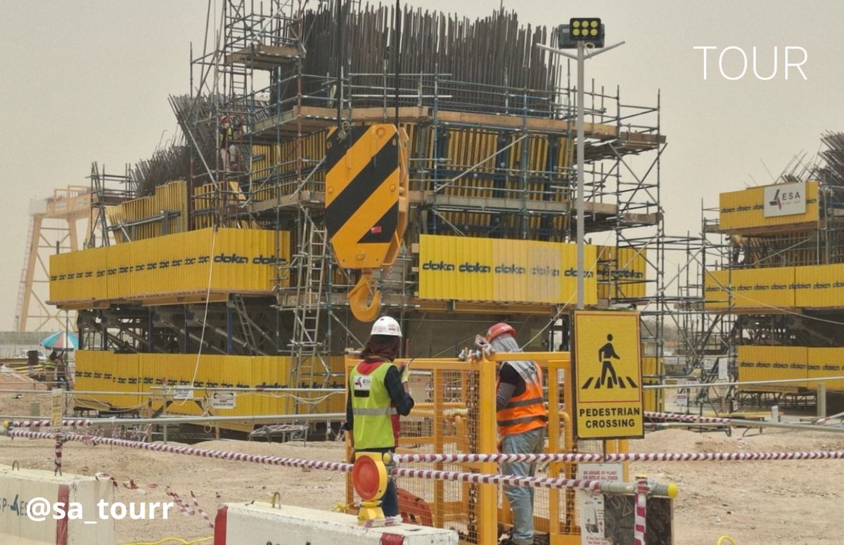 أعمال اساسات مسار سبيد بارك في مدينة #القدية.