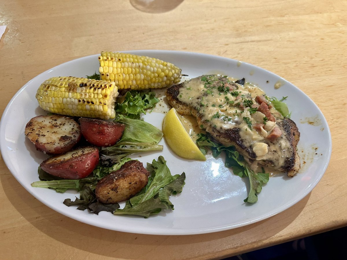 investigatormc's tweet photo. The Stuffed Grouper and Wipeoit Taco’s did not disappoint. #PonceInlet https://t.co/BbUEBilLwT