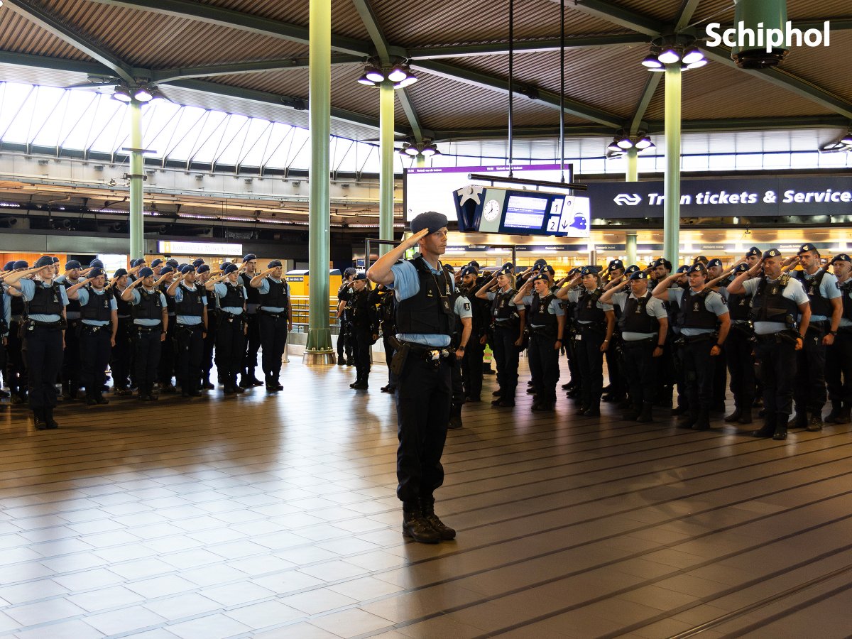 Two minutes of silence at Schiphol today – honouring all the civilians and soldiers who died and fought for our freedom in World War II and thereafter 🇳🇱