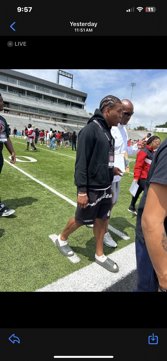 Justin Weatherall (@justinivory850) on Twitter photo Had a great time at the Ragin Cajuns yesterday the coaching staff showed nothing but love!
<a href="/CoachThomas_59/">Dennis Thomas</a> <a href="/CoachGBarlow/">George Barlow Jr</a> <a href="/coachmhocke/">Mark Hocke</a> <a href="/ccrusadersfball/">Pensacola Catholic Football</a> <a href="/RaginCajunsFB/">Louisiana Ragin’ Cajuns® Football</a> <a href="/EvanGWatkins247/">EvanGWatkins247</a> Had a great time at the Ragin Cajuns yesterday the coaching staff showed nothing but love!
<a href="/CoachThomas_59/">Dennis Thomas</a> <a href="/CoachGBarlow/">George Barlow Jr</a> <a href="/coachmhocke/">Mark Hocke</a> <a href="/ccrusadersfball/">Pensacola Catholic Football</a> <a href="/RaginCajunsFB/">Louisiana Ragin’ Cajuns® Football</a> <a href="/EvanGWatkins247/">EvanGWatkins247</a>