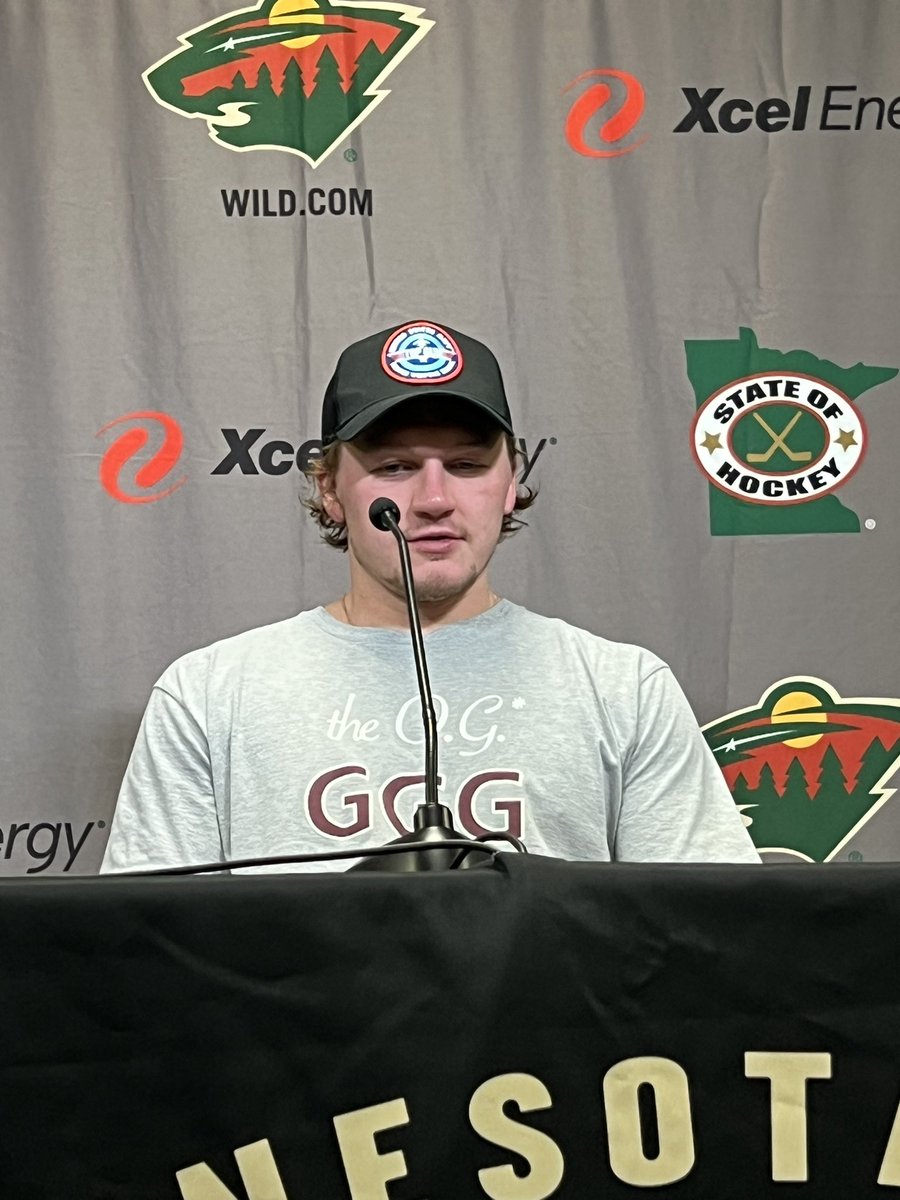 RussoHockey's tweet photo. Kaprizov on his future: “I love everything here. It should be all good.” https://t.co/RaTYHOrkhD
