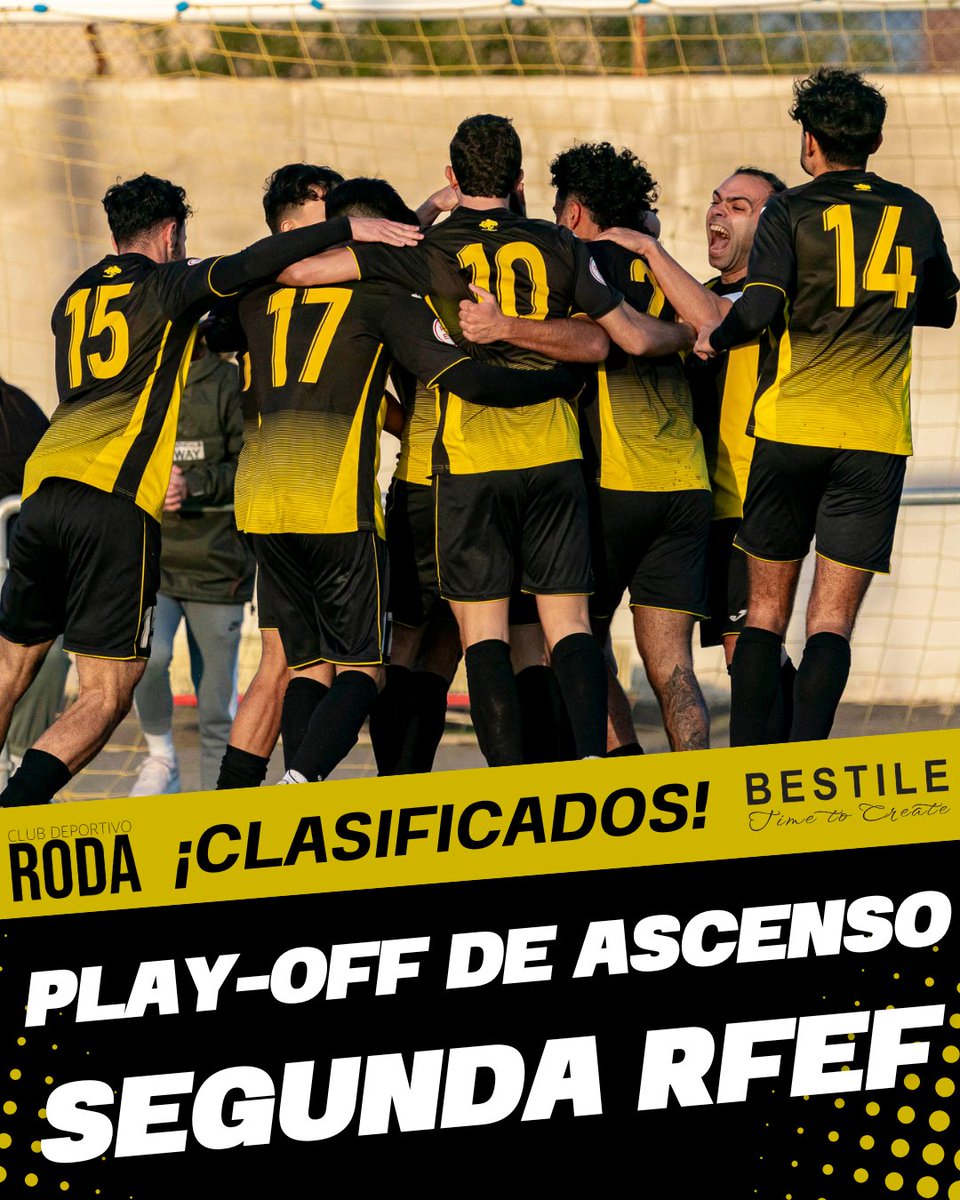 CD Roda (@cdroda) on Twitter photo 🥳 Y con la jornada finalizada, podemos confirmar matemáticamente que ¡¡¡𝗦𝗢𝗠𝗢𝗦 𝗘𝗤𝗨𝗜𝗣𝗢 𝗗𝗘 𝗣𝗟𝗔𝗬-𝗢𝗙𝗙!!!
... pero todavía podemos luchar por todo en la última jornada 😏🤞.
#CDRoda #SomRoda 🥳 Y con la jornada finalizada, podemos confirmar matemáticamente que ¡¡¡𝗦𝗢𝗠𝗢𝗦 𝗘𝗤𝗨𝗜𝗣𝗢 𝗗𝗘 𝗣𝗟𝗔𝗬-𝗢𝗙𝗙!!!
... pero todavía podemos luchar por todo en la última jornada 😏🤞.
#CDRoda #SomRoda