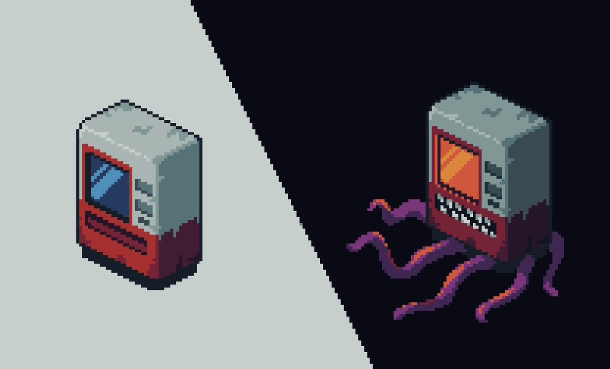 rom34t's tweet photo. Are you afraid of vending machines? Because you should be https://t.co/NeusUWrhoT