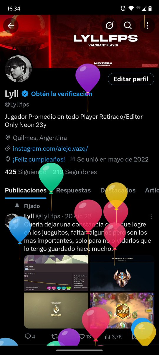 Un año más con vida, un logro.