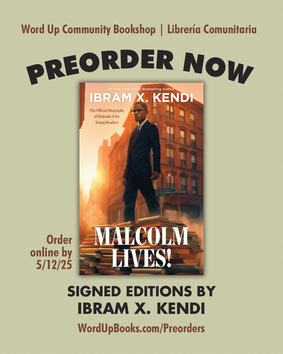 WordUpBooks's tweet image. Preorder SIGNED editions of the first major biography of Malcolm X for young people in more than thirty years! wordupbooks.com/book/978037431…