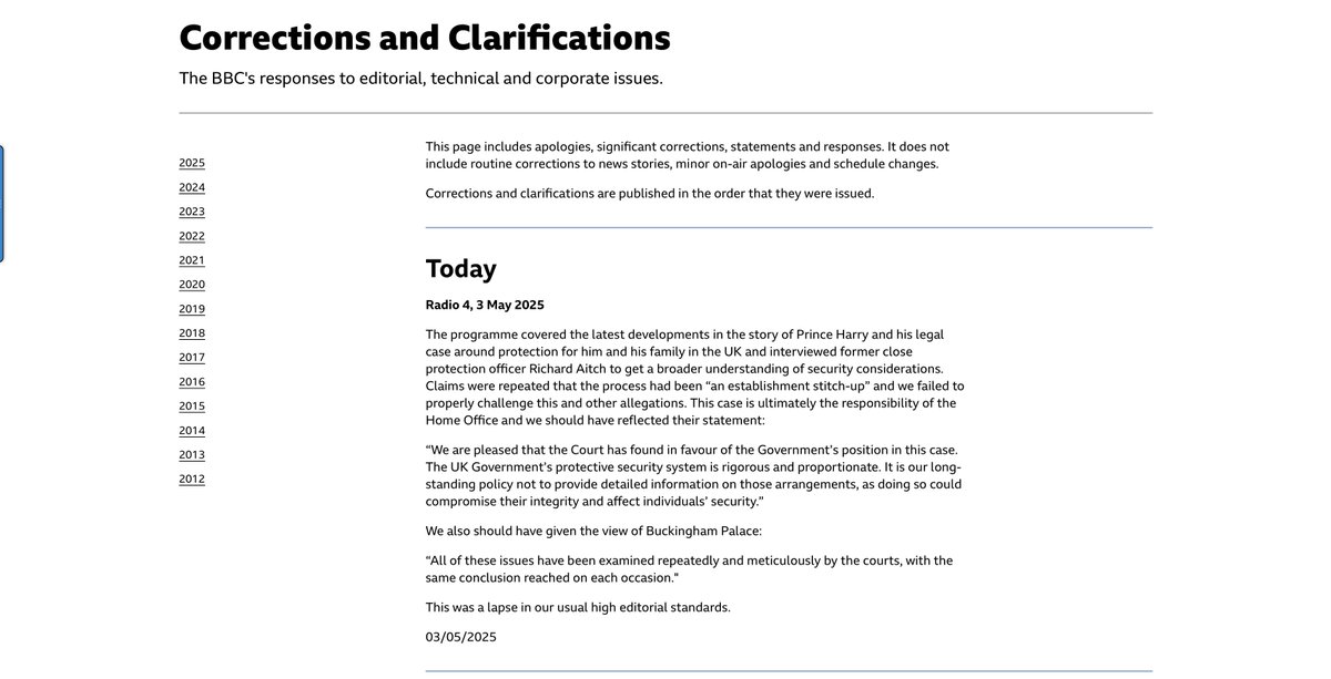 There should not be any need to apologise <a href="/BBCNews/">BBC News (UK)</a> for opinion based interviews. Absence of a threat and risk assessment on #PrinceHarry  where the focus is on legal process influenced by the recommendations of a committee that is not independent, it defines 'stitch up'.
