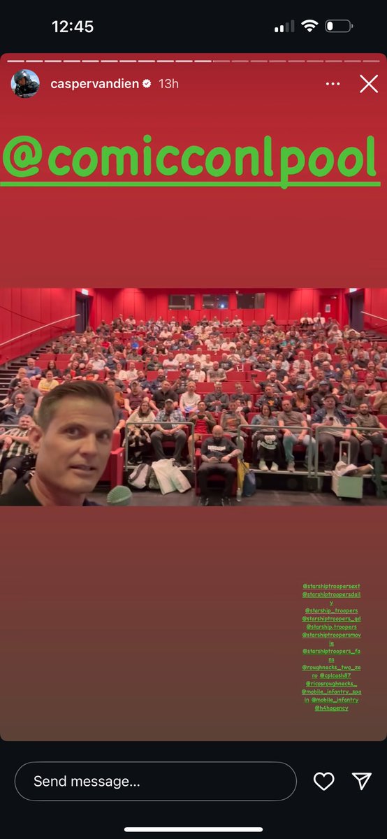 vixmcintyre's tweet image. Still buzzing from comic con in Liverpool. James McAvoy was breathtakingly beautiful, also a total sweetie, the US Office panel was hilarious and we finished the day with a starship troopers showing, with commentary by Casper Van Dien. What an amazing day.