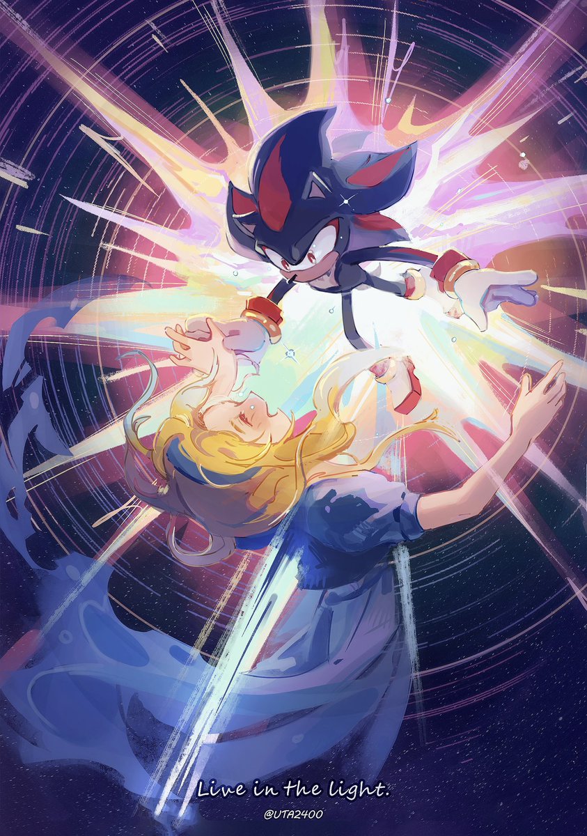 UTA2400's tweet image. Towards the light
#ShadowTheHedgehog #maria