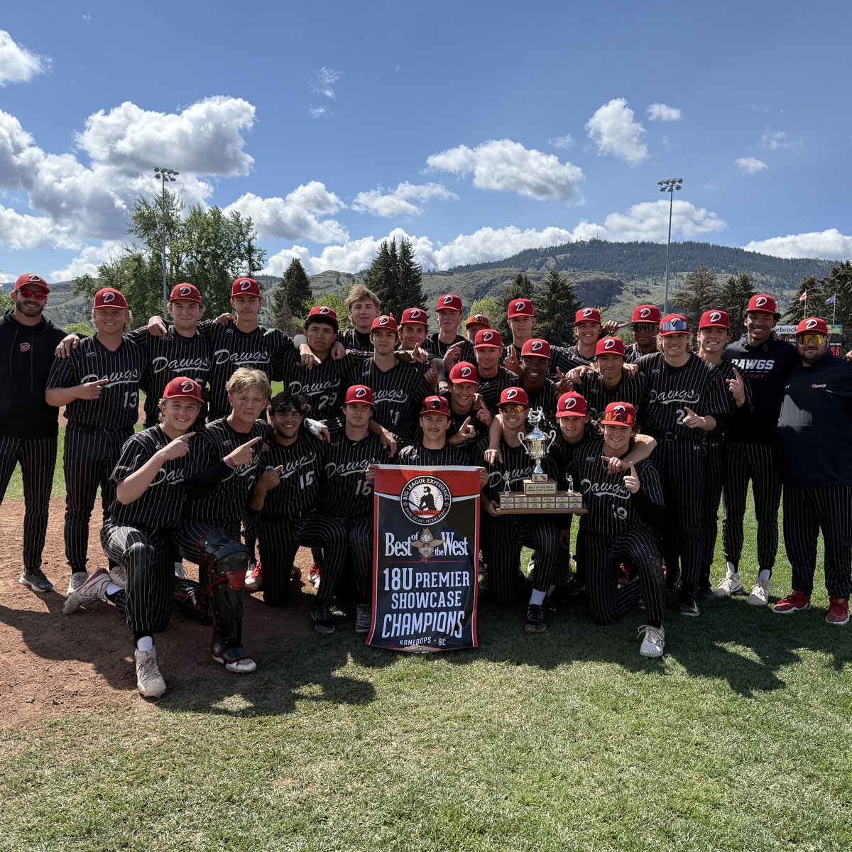 Congratulations to our Dawgs 18U Black on winning the Best of the West Premier Showcase for the 2nd straight year!

After beating the Langley Blaze 7-2 in the semifinals, the Dawgs beat the North Shore Twins 7-4 in the championship.

#dawgs #BOWChampions #backtoback
