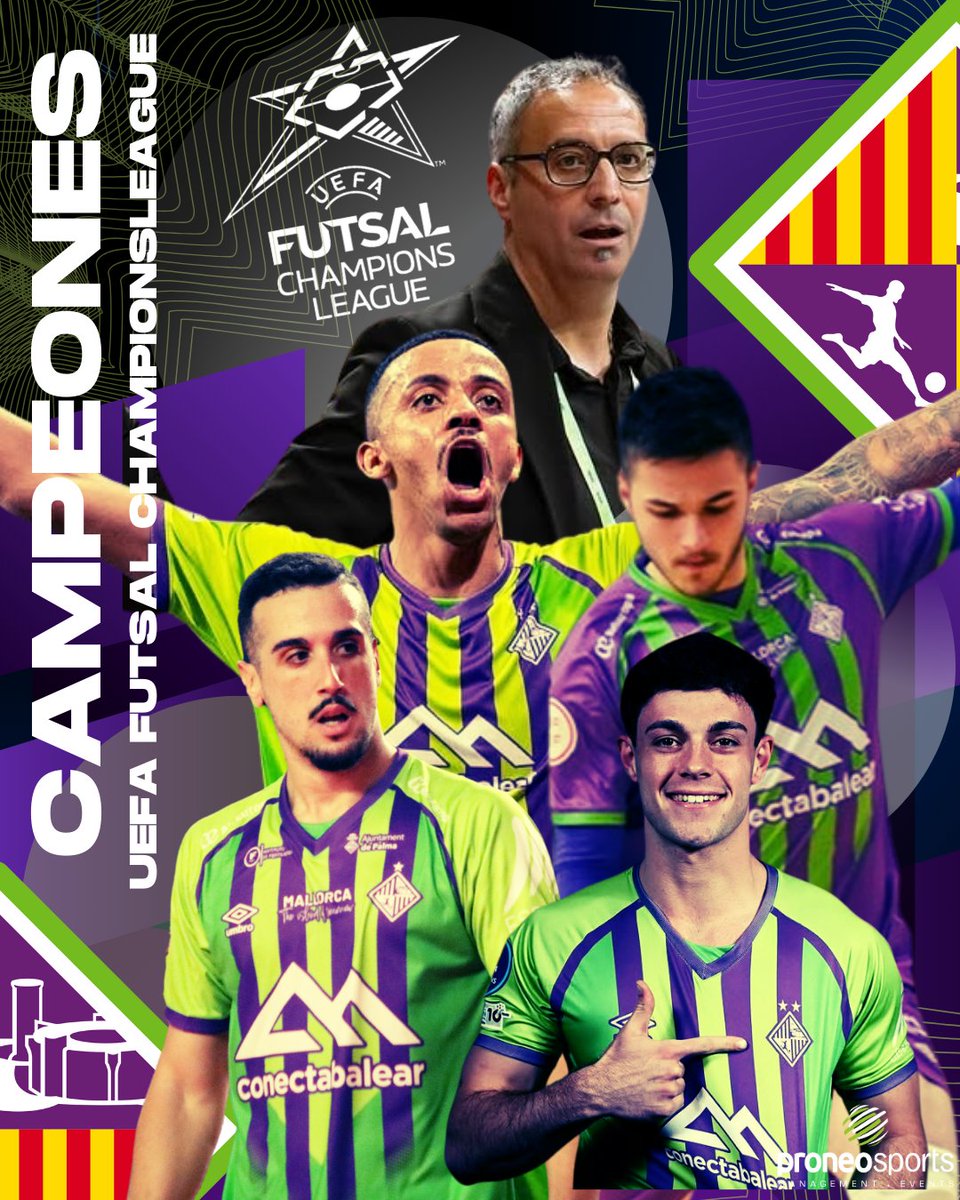 🏆🏆🏆 ¡𝐏𝐀𝐋𝐌𝐀 𝐅𝐔𝐓𝐒𝐀𝐋 𝐇𝐀𝐂𝐄 𝐇𝐈𝐒𝐓𝐎𝐑𝐈𝐀ⵑ 

𝐓𝐑𝐈𝐂𝐀𝐌𝐏𝐄𝐎𝐍𝐄𝐒 𝐃𝐄 𝐄𝐔𝐑𝐎𝐏𝐀.
Bajo el mando de 𝐀𝐧𝐭𝐨𝐧𝐢𝐨 𝐕𝐚𝐝𝐢𝐥𝐥𝐨, Palma Futsal logra una gesta histórica: ¡𝐭𝐫𝐞𝐬 𝐂𝐨𝐩𝐚𝐬 𝐝𝐞 𝐄𝐮𝐫𝐨𝐩𝐚 𝐜𝐨𝐧𝐬𝐞𝐜𝐮𝐭𝐢𝐯𝐚𝐬ⵑ  Un logro al alcance