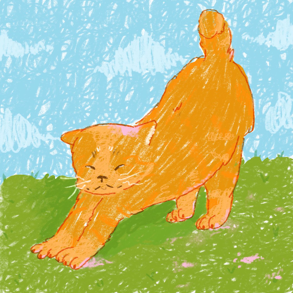 ameriKk_'s tweet image. Naranjoso jugando con pintura rosita 💕

#procreate #illustrationoftheday #sketch #orangecat #childrensstories #drawing #drawdrawdraw