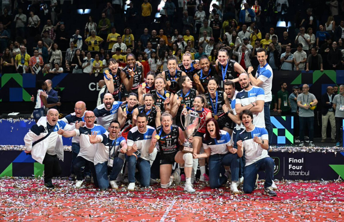 Giuseppe Manfredi (@giusemanfredi) on Twitter photo Non ci sono piรน aggettivi per celebrare i trionfi dell'A.Carraro Prosecco Doc Conegliano di nuovo Campione d'Europa <a href="/ImocoVolley/">Prosecco Doc Imoco Volley</a> Le pantere hanno scritto una pagina storica <a href="/CEVolleyball/">European Volleyball</a> Bellissimo il podio tutto italiano con Scandicci <a href="/SDBVolley/">Savino Del Bene Volley Scandicci</a> e Milano <a href="/VeroVolley/">Vero Volley</a> <a href="/Federvolley/">Federvolley โญ๏ธโญ๏ธโญ๏ธโญ๏ธโญ๏ธ</a> Non ci sono piรน aggettivi per celebrare i trionfi dell'A.Carraro Prosecco Doc Conegliano di nuovo Campione d'Europa <a href="/ImocoVolley/">Prosecco Doc Imoco Volley</a> Le pantere hanno scritto una pagina storica <a href="/CEVolleyball/">European Volleyball</a> Bellissimo il podio tutto italiano con Scandicci <a href="/SDBVolley/">Savino Del Bene Volley Scandicci</a> e Milano <a href="/VeroVolley/">Vero Volley</a> <a href="/Federvolley/">Federvolley โญ๏ธโญ๏ธโญ๏ธโญ๏ธโญ๏ธ</a>