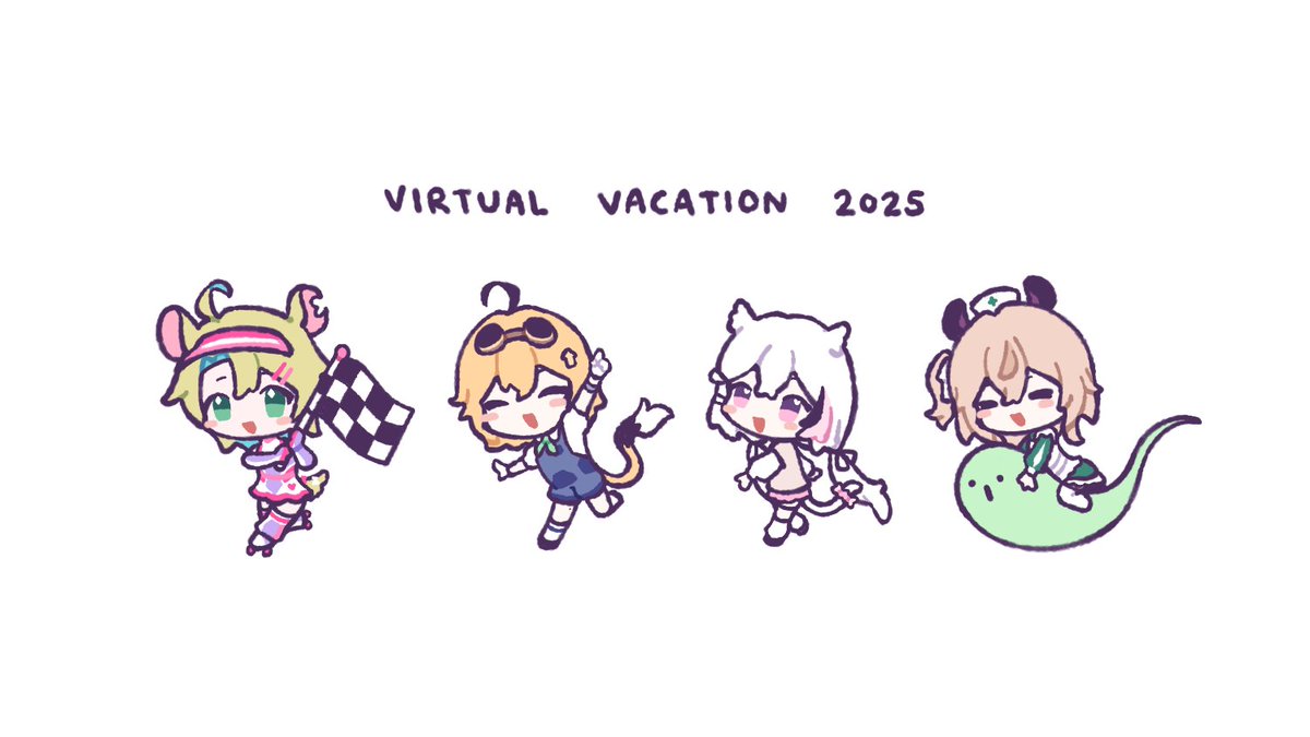 hyunicat's tweet image. 💜💛💚🩷
#VirtualVacation2025