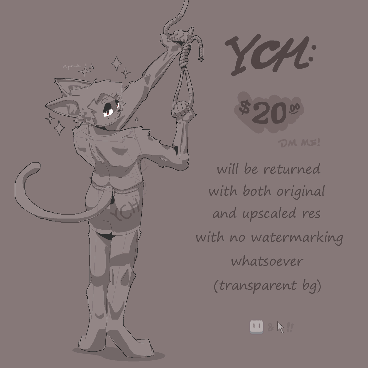 PatCuke's tweet photo. was halfway through making fanart of @fanteLiscio's gray fag before scrapping it into my first #furry #YCH 

sorry emperor!! know that i love you and I love leeching

🪢YCH: $20 (USD) !! (2W0NTY)  
       DM ME, DONT PAY TIL DONE

i tihnk i can probably do weird species iurnno https://t.co/rZbJeWDrwE