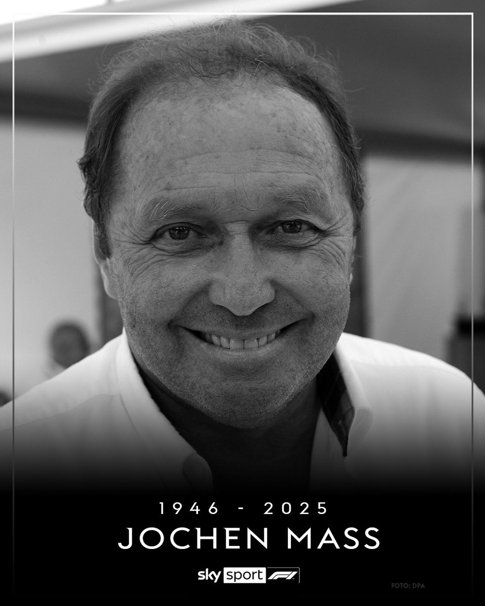 Traurige Nachricht kurz vor dem Rennen in Miami: Der ehemalige Formel-1-Fahrer Jochen Mass ist verstorben. 😢 

Der gebürtige Bayer verstarb am Sonntagvormittag in seiner französischen Wahlheimat im Alter von 78 Jahren, wie sein Management dem SID bestätigte.

Mass, der 1975 nach