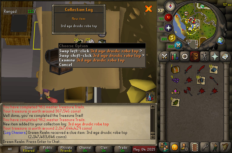 WeDontEnd's tweet photo. 3rd age robe and 3rd age druidic robe top https://t.co/IUH4ysiNqf