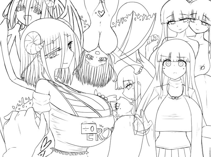 下書き完!!!!!
明日から線画!!!!、

線画連山拳!!!! 