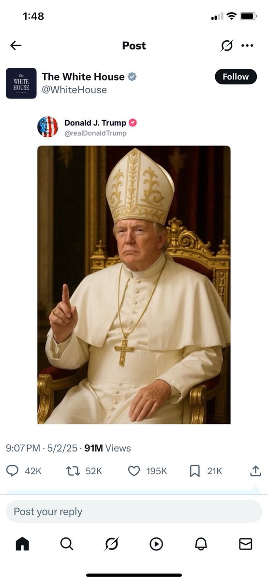 July 2024: Trump joins conservative ire over Olympics opening ceremony act that bore striking resemblance to Da Vinci’s “Last Supper”, calling it “a disgrace” 

May 2025: Trump makes a mockery of the Catholic Church by literally depicting himself as the new Pope