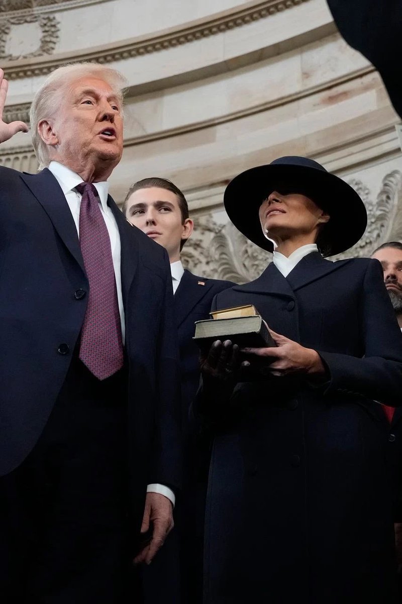 I guess we know why he didn’t put his hand on that Bible now, huh?