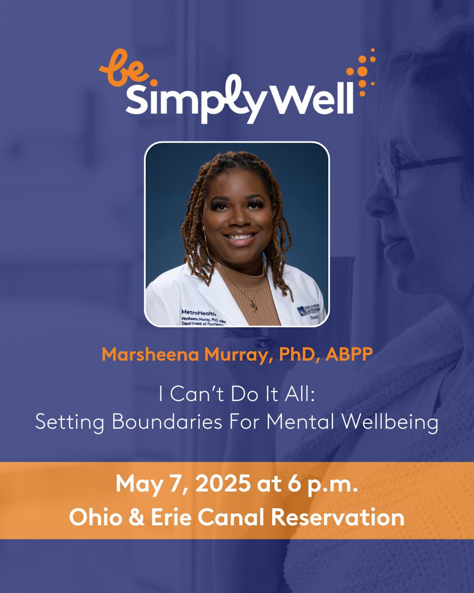 Taking care of your health isn’t just about staying active or eating well – it’s also about looking after your mind. Join Behavioral Health expert Marsheena Murray, PhD, ABPP, for FREE a health talk that explores how to improve your mental wellbeing: metrohealth.org/health-talks
