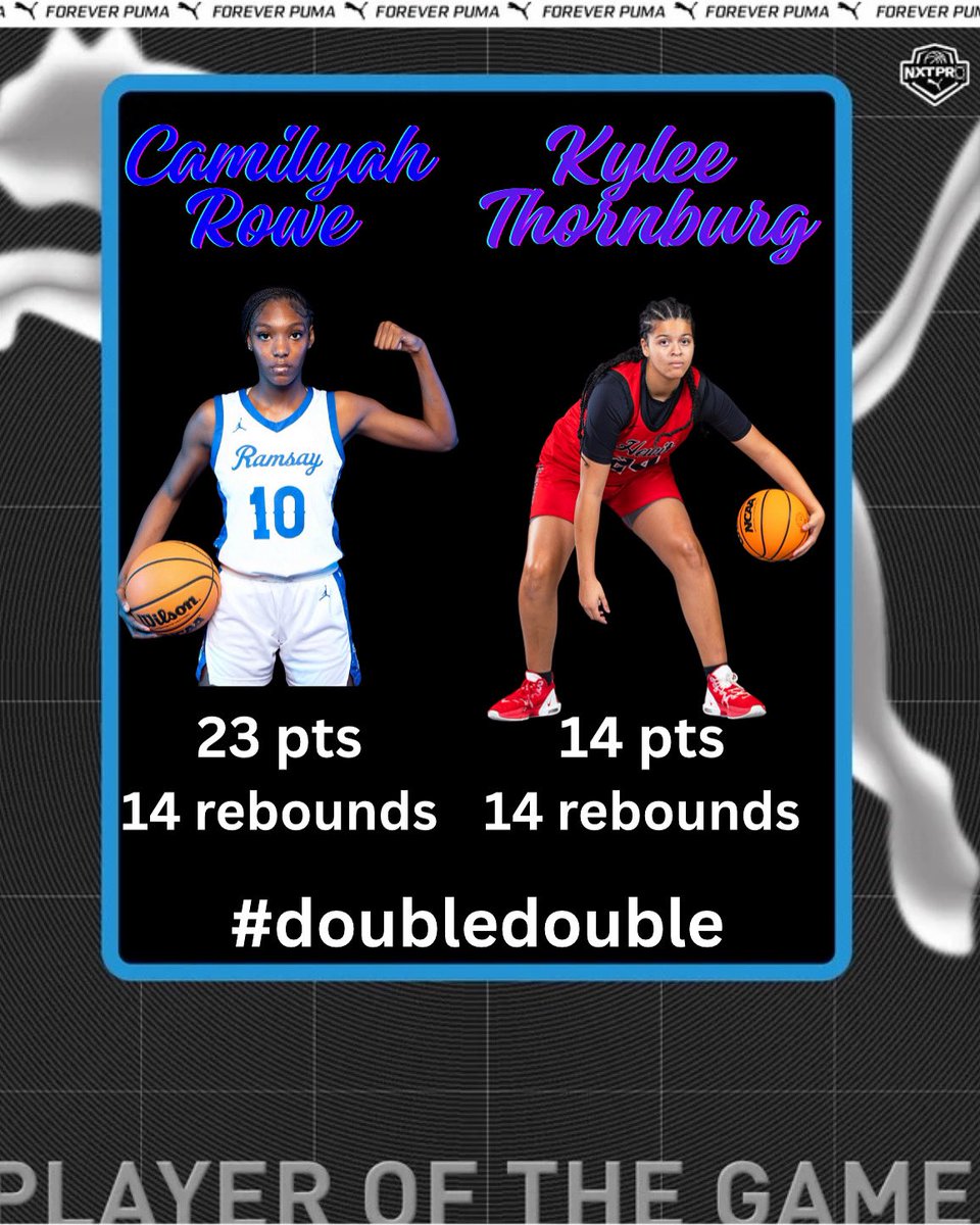 TOUGH 🔥
<a href="/CamilyahRowee09/">Camilyah Rowe</a> 
<a href="/KThornburg2027/">Kylee Thornburg</a>