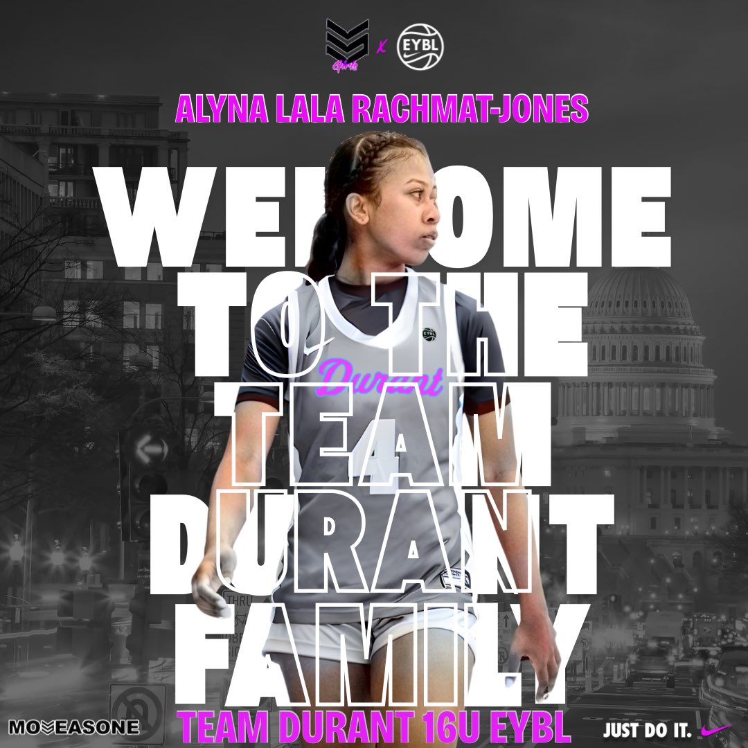 Team Durant Girls (@teamdurantgirls) on Twitter photo Major Move…Welcome to the Durant Family <a href="/AlynaLALAJones/">Alyna “Lala” Rachmat-Jones 🇺🇸x🇮🇩</a> Let’s Go To Work. #MAO🥶🥶🥶
<a href="/KDTrey5/">Kevin Durant</a>
@nikegirlseybl
<a href="/CoachDevone/">Coach Devone</a>
<a href="/1CortezQuarles/">Coach Cortez</a>
<a href="/boardroom/">Boardroom</a>
<a href="/ShaneLaflin/">Shane Laflin</a>
#2025EYBL #Road2Chi Major Move…Welcome to the Durant Family <a href="/AlynaLALAJones/">Alyna “Lala” Rachmat-Jones 🇺🇸x🇮🇩</a> Let’s Go To Work. #MAO🥶🥶🥶
<a href="/KDTrey5/">Kevin Durant</a>
@nikegirlseybl
<a href="/CoachDevone/">Coach Devone</a>
<a href="/1CortezQuarles/">Coach Cortez</a>
<a href="/boardroom/">Boardroom</a>
<a href="/ShaneLaflin/">Shane Laflin</a>
#2025EYBL #Road2Chi