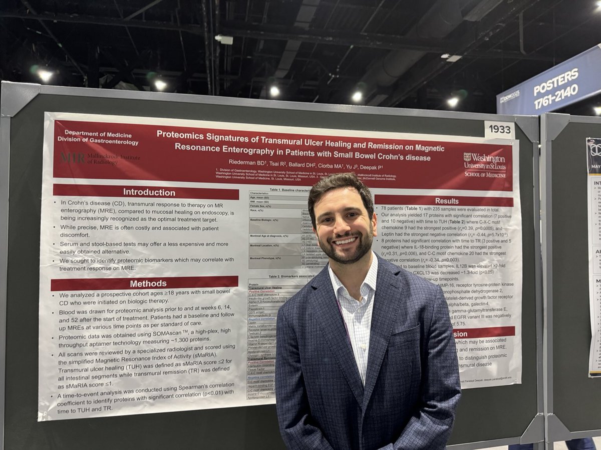 Nick Davidson (@nodgastro) on Twitter photo Brett Riederman explaining results from Somascan proteomic screen of IBD patients from studies with <a href="/WashUMedGastro/">WashU Medicine Division of Gastroenterology</a> <a href="/P_DeepakIBDMD/">Parakkal Deepak MD, MS, FACG</a> <a href="/CiorbaGI/">Matthew Ciorba MD</a> Very proud of our GI Fellows <a href="/cfritzMD/">Cassandra Fritz, MD, MPHS</a> Brett Riederman explaining results from Somascan proteomic screen of IBD patients from studies with <a href="/WashUMedGastro/">WashU Medicine Division of Gastroenterology</a> <a href="/P_DeepakIBDMD/">Parakkal Deepak MD, MS, FACG</a> <a href="/CiorbaGI/">Matthew Ciorba MD</a> Very proud of our GI Fellows <a href="/cfritzMD/">Cassandra Fritz, MD, MPHS</a>