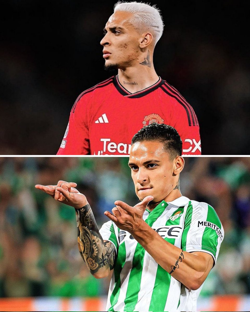 🇧🇷😯 El 𝗿𝗲𝘀𝘂𝗿𝗴𝗶𝗺𝗶𝗲𝗻𝘁𝗼 de Antony

En el Manchester United 🔴 (24/25):
👕 14 partidos
⚽ 1 gol
👟 0 asistencias

Con la camiseta del Real Betis 🟢:
👕 21 partidos
⚽ 8 goles
👟 4 asistencias