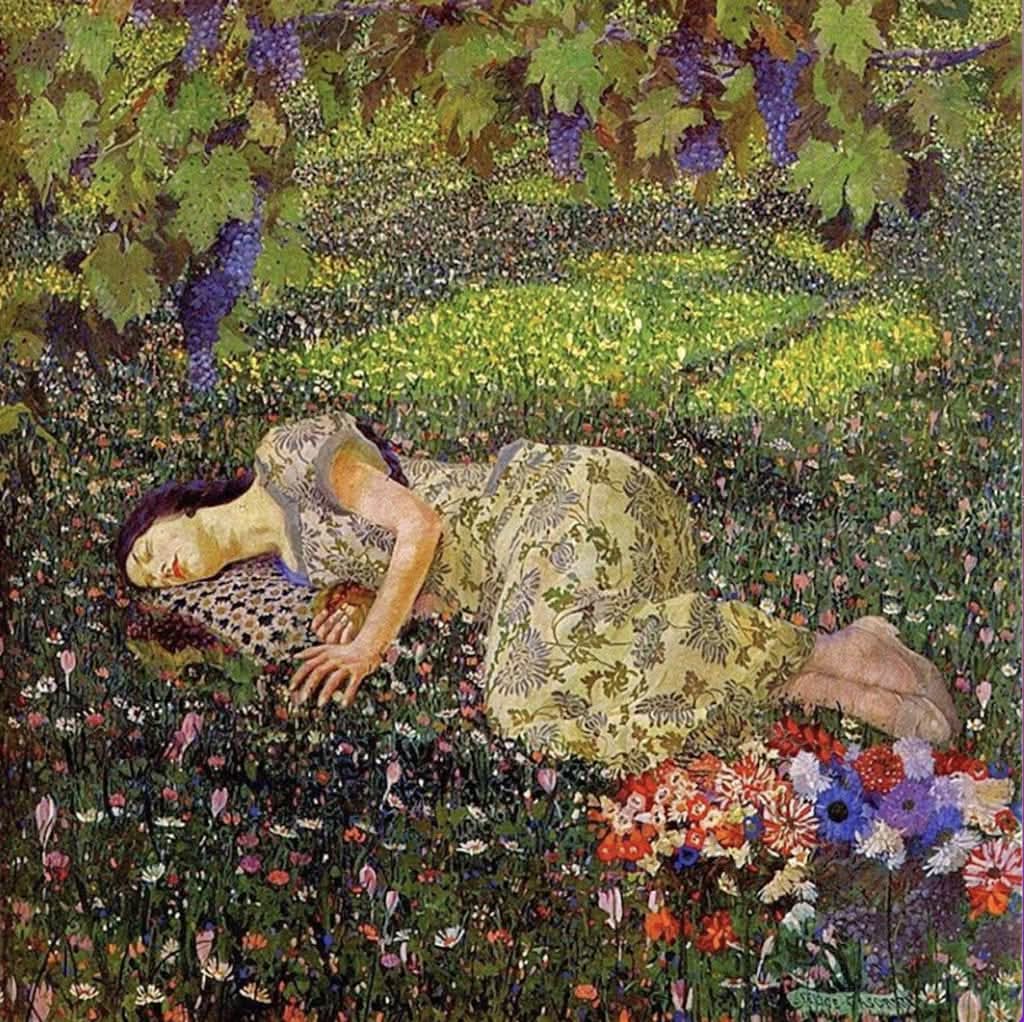 Felice Casorati 
Il sogno del melograno (1912(
