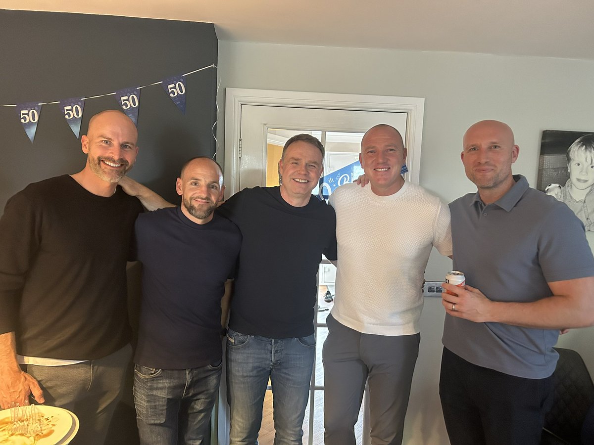 Big 5️⃣0️⃣ today. Not sure where those years have gone 😱🤣🤣
Great day celebrated with a surprise from some old teammates. ❤️🎂🎉🥳👍