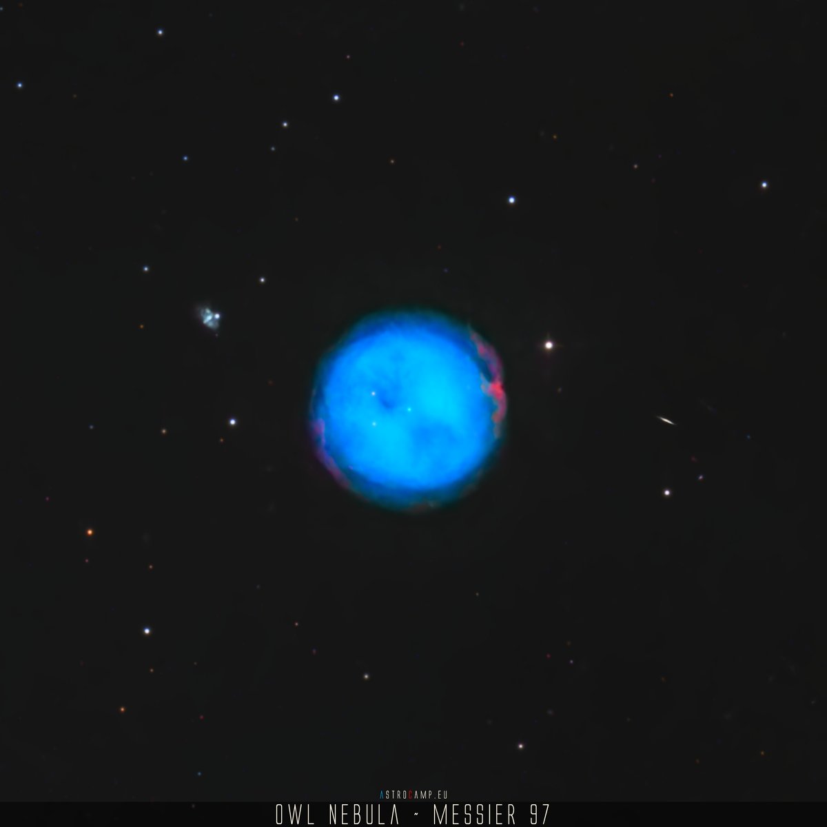 NEW #Astrophoto: Messier 97

In March, I added luminance data to my Messier 97 OSC RGB image from 2023. I think the result is quite impressive.

Full story: astrocamp.eu/qndom 

▼ Vixen VC200L | SkyEye62AM  '25

#astrophotography #astronomy #telescope #photography #nature