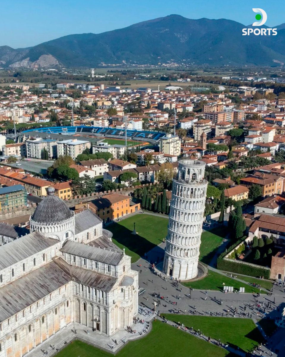 DSports's tweet photo. ¡PISA ASCENDIÓ A LA SERIE A! 🇮🇹

⚽ A falta de una fecha logró el ascenso directo y vuelve a la primera división de Italia luego de 34 años.

🏟 Su estadio, el Arena Garibaldi, se encuentra a solo unos metros de la reconocida Torre de Pisa.

📋 El DT del equipo es Pippo Inzaghi, histórico delantero italiano que ganó la Copa Mundial de la FIFA™ en 2006.

📷 A.C.P