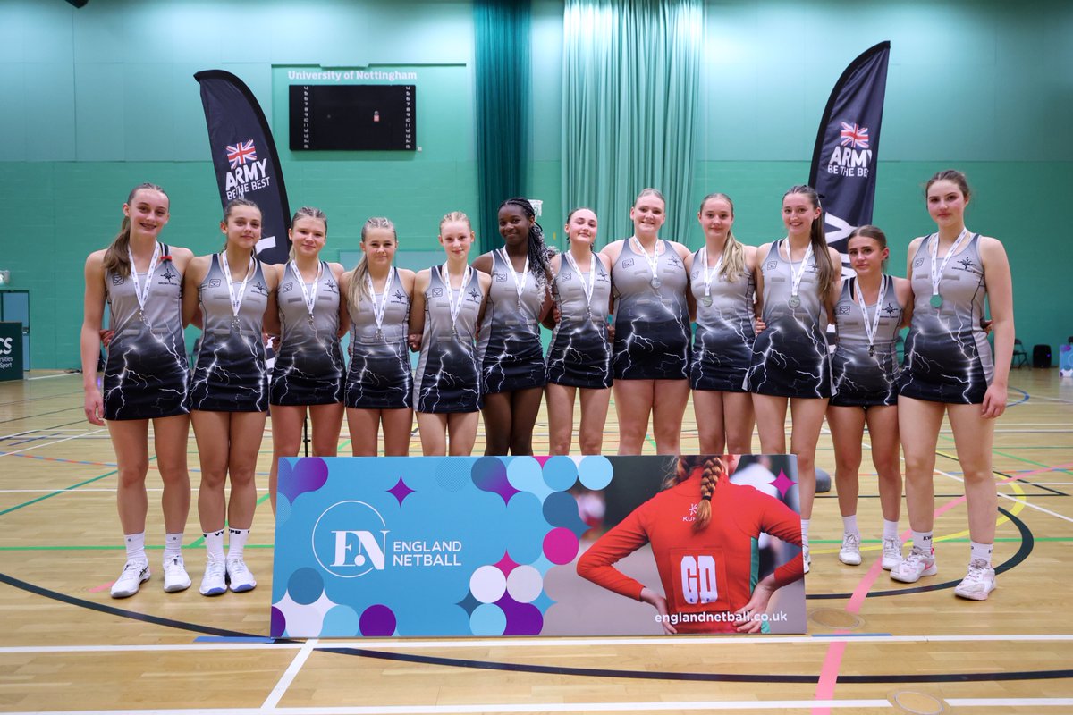 EnglandNetball's tweet image. A brilliant U16 National Clubs Finals, in association with @BritishArmyXtra 👏

🏆 @Eagles_Netball 
🥈 @KingswayPowerNc 
🥉 @BramhallJuniors