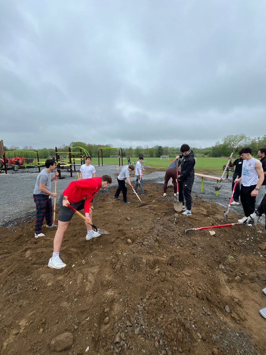 Building playgrounds, building community. #ServingTogether