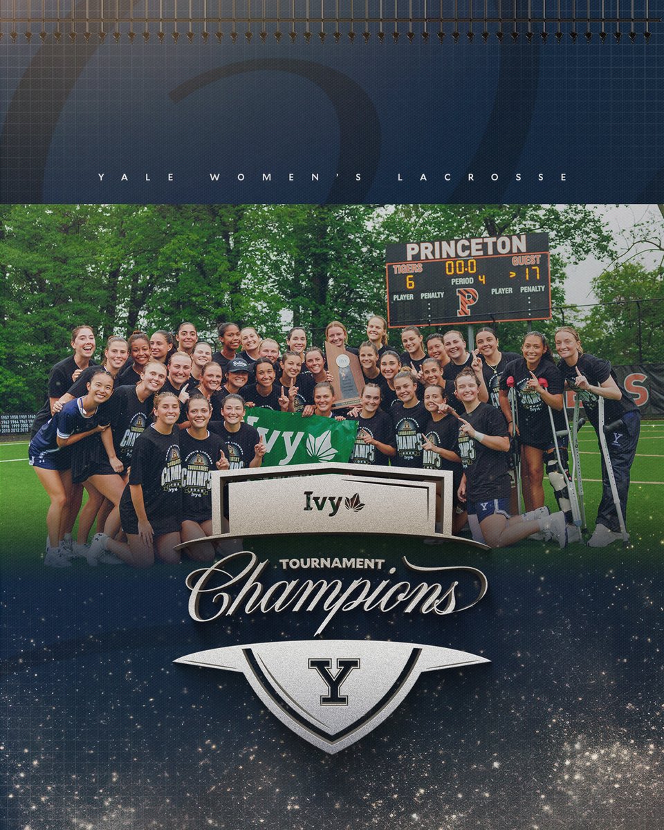 Yale Women's Lacrosse (@yalewlacrosse) on Twitter photo ๐ For the second season in a row, we are <a href="/IvyLeague/">Ivy League</a> Tournament Champions! #ThisIsYale ๐ For the second season in a row, we are <a href="/IvyLeague/">Ivy League</a> Tournament Champions! #ThisIsYale