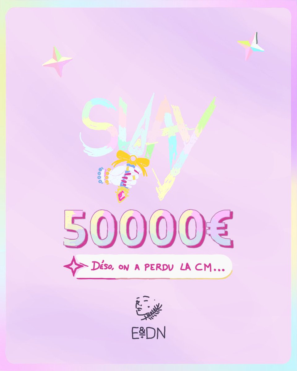 On avait rien prévu pour les 50k du coup Alyn vous a fait un jolie dessin sur paint