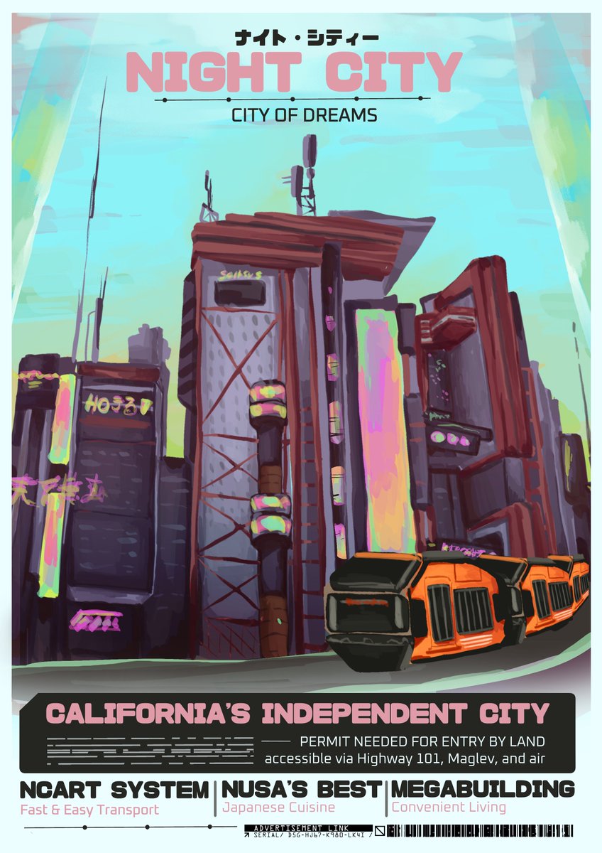 night city poster print!! [ #cyberpunk #cyberpunk2077 #cyberpunk2020 ]