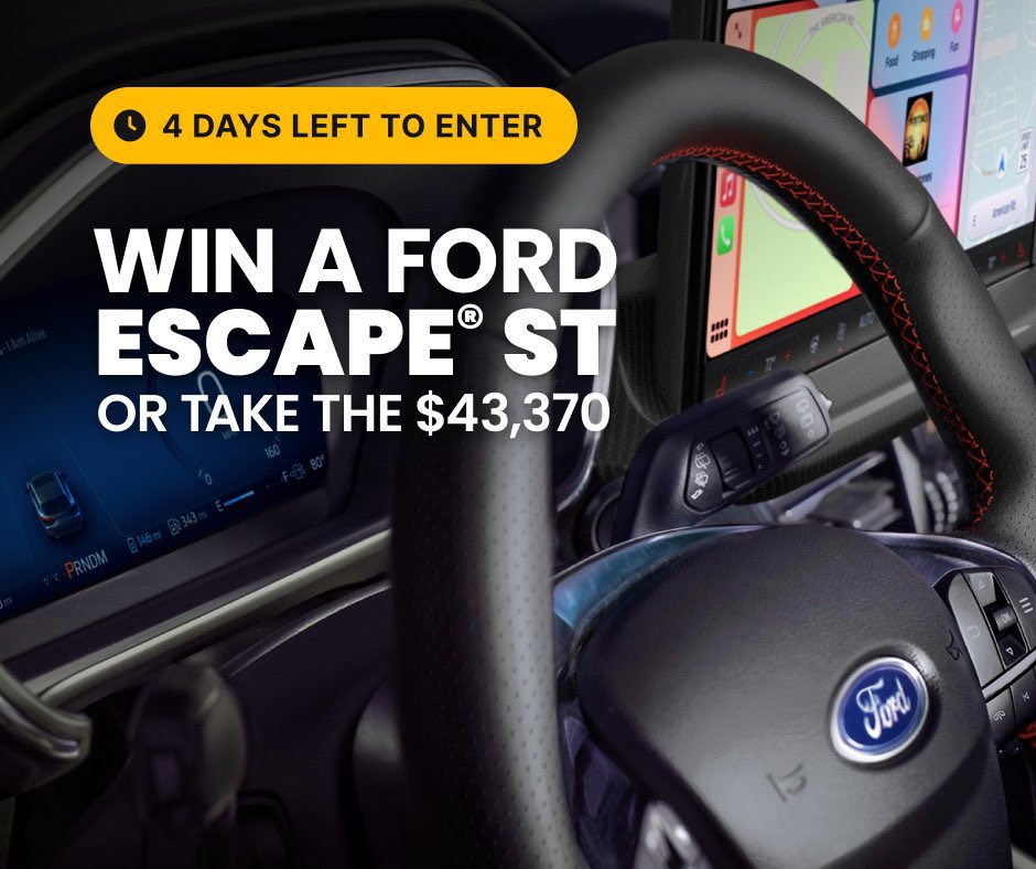 Can we talk about this SUV for a second? People are getting wild about it - taking the long way home, posting on Social media - and we’ve got to admit, there’s lots of reasons to love it!

Enter to win the SUV (or take the cash) right here
