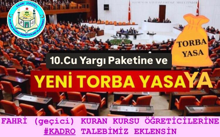 15 yıldır herkesime kadroları verilirken,sürekli kapsam dışı bırakılıp görmezden gelinen emekleri gelecekleri yok sayılan FAHRİ(geçici)KURAN KURSU ÖĞRETİCİLERİNE 2018de verilen #KADRO_SÖZÜNÜZÜTUTUN
yılların birikimine kadro şart
<a href="/RTErdogan/">Recep Tayyip Erdoğan</a> <a href="/DIBAliErbas/">Prof. Dr. Ali Erbaş</a> <a href="/dbdevletbahceli/">Devlet Bahçeli</a> <a href="/Akparti/">AK Parti</a>