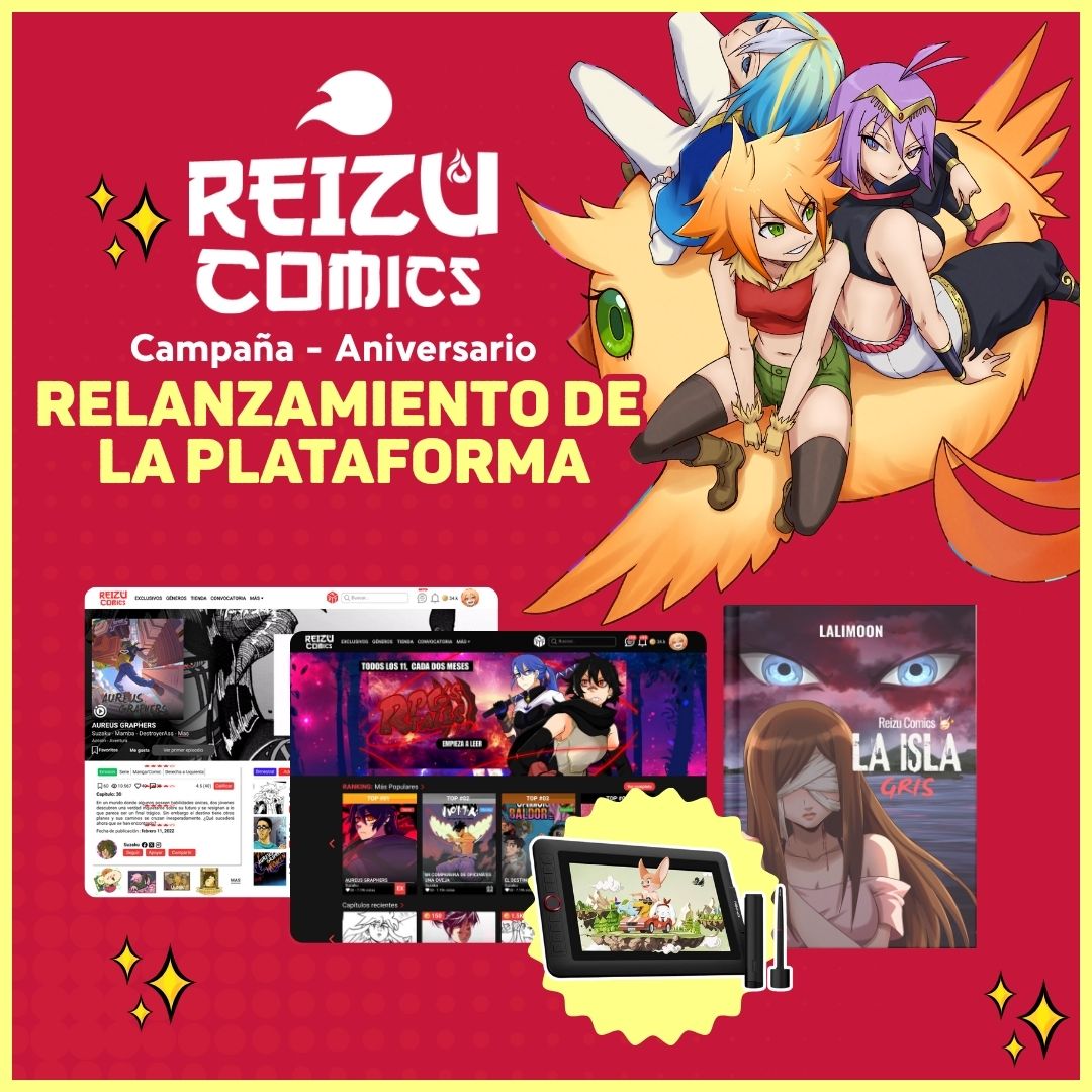 ReizuComics's tweet photo. 🚨YA COCINAMOS COSITAS🚨👀👀👀👀👀
Una campaña publicitaria con eventos y novedades que va a estar durante alrededor de 3 meses, Aquí les mencionamos algunas cositas. 
#mangalatino #art #comic #editorial #arte #dibujo #manga #webcomic #novela
1/2 https://t.co/8uVrRzDe3W