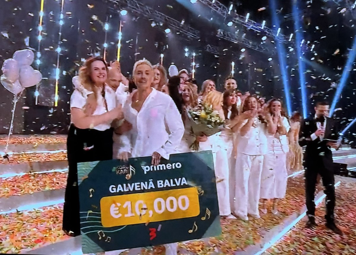 Apsveicu Talsu Balto kori un <a href="/MarkusRiva/">Markus Riva</a> ar uzvaru šovā "Koru kari"! Pelnīti! 🏆#KoruKari2025