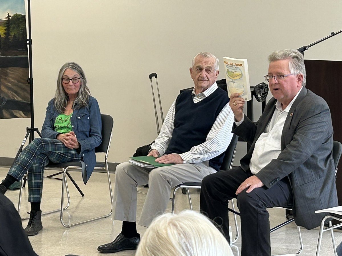 SenatorRobBlack's tweet image. Thanks to the Wellington County Historical Society for asking Playwright Dale Hamilton to perform her one-woman show ‘She Won’t Come in from the Field” today, at their spring public meeting. The @SenateCA #AGFO Soil Health Report ‘Critical Ground’ features prominently in the…