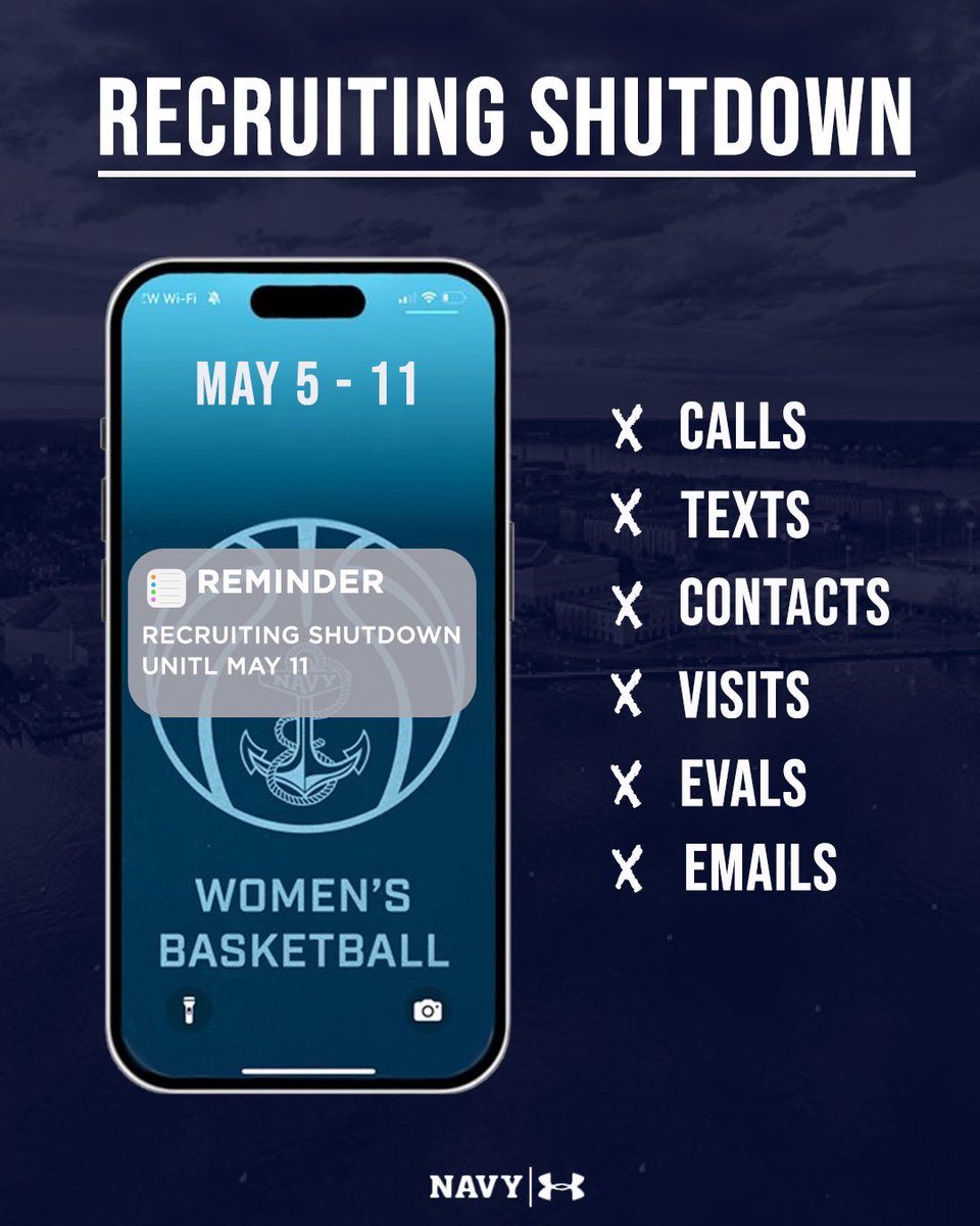 Recruiting Shutdown ‼️

We’ll be back soon!

#GoNavy | #Impact