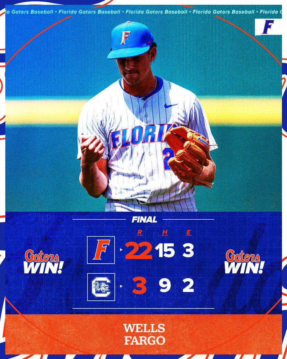 Florida Gators Baseball (@gatorsbb) on Twitter photo Game. β
Series. π Gators. π
#GatorsWin | #GoGators
Presented by <a href="/WellsFargo/">Wells Fargo</a> Game. β
Series. π Gators. π
#GatorsWin | #GoGators
Presented by <a href="/WellsFargo/">Wells Fargo</a>