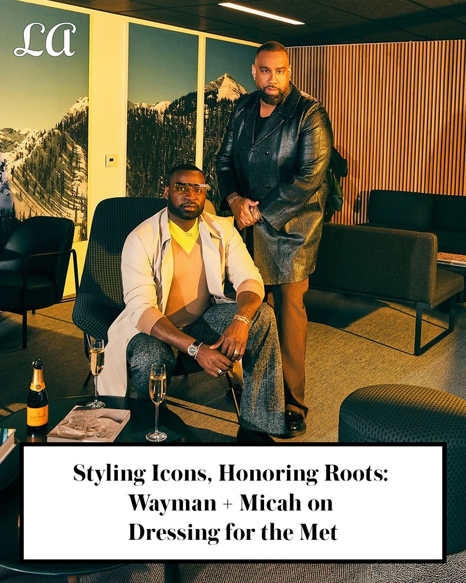 Wayman + Micah went from Harlem house parties to Met Gala legends. 

Now they’re styling for “Superfine: Tailoring Black Style”—and reflecting on the journey, heritage, and vision that got them there.
👜✂️👔

📸: Irvin Rivera <a href="/graphicsmetro/">Irvin Rivera 📸</a>

Full story: lamag.com/style/celebrit…