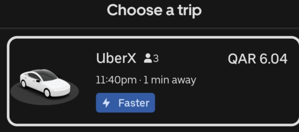 xexeadiktus's tweet photo. I just want to confirm how many passengers should be in UberX? Because many of the drivers said its 3 while in your website it says 4. I'm an Uber user in Qatar. @Uber_Support https://t.co/0RhSi0wBBN
