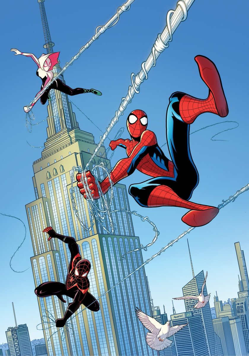 garethluby's tweet image. Spiderman and friends in NYC!
I loved how this came out, as always amazing colours by @mcguinnessjohn
Took the time and put in the effort to do NYC as best I could.. I thought it would be boring, but I really enjoyed seeing it come together!
#spiderman #NYC #marvel #comicart