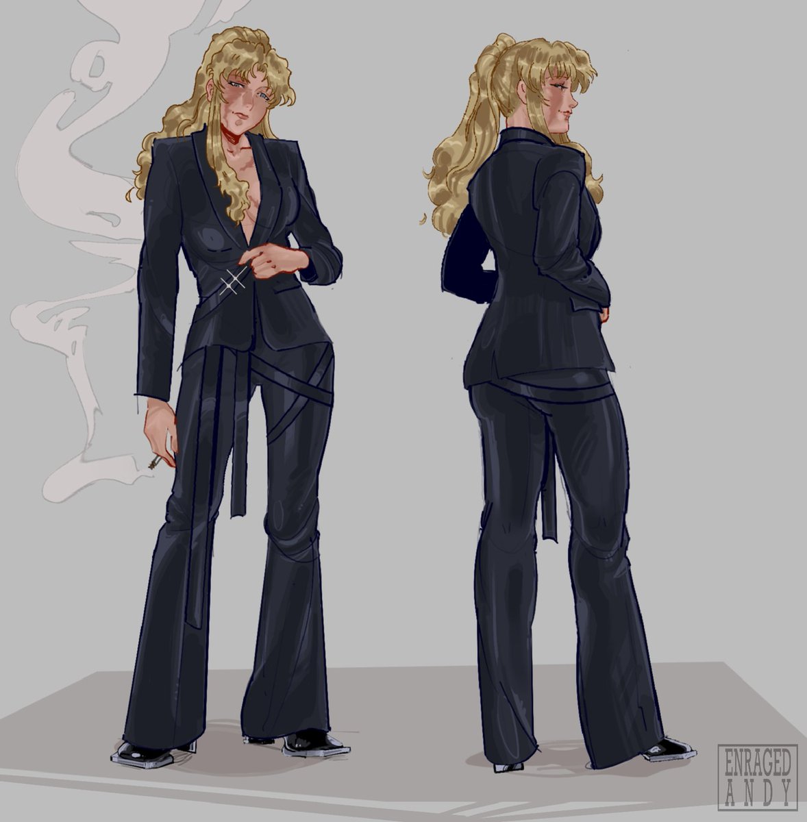 balalaika character sheet commission, she's wearing a fancy outfit u.u

#BLACKLAGOON