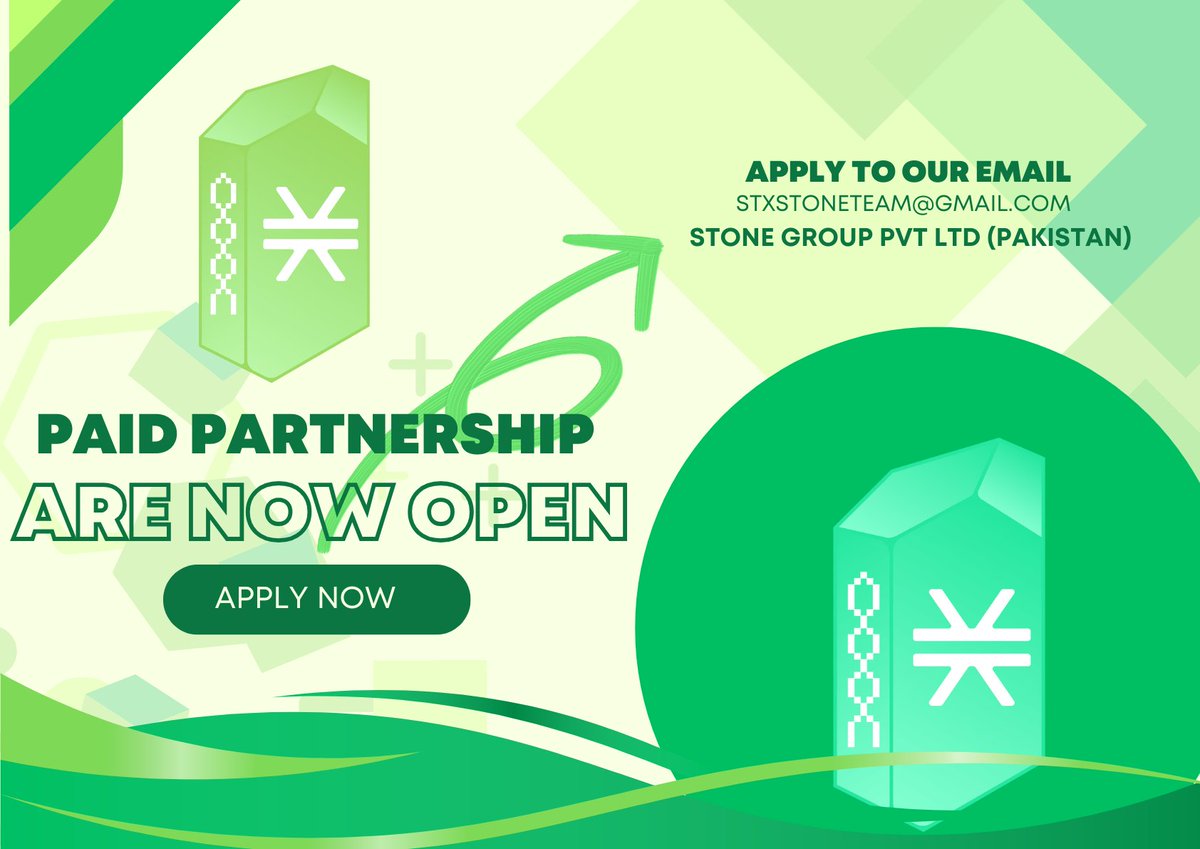 STXMAP | STXSTONE (@stxmaps_nft) on Twitter photo Quick Announcement: 📢 ⤵️
🔸Paid partnerships/collabs are now open! 
🔸All funds from these partnerships will go directly to STXSTONE for brand development and trademark initiatives. Let's grow the Stone Ecosystem together!
Cc. <a href="/0xAlee_9/">ali.stx</a> Quick Announcement: 📢 ⤵️
🔸Paid partnerships/collabs are now open! 
🔸All funds from these partnerships will go directly to STXSTONE for brand development and trademark initiatives. Let's grow the Stone Ecosystem together!
Cc. <a href="/0xAlee_9/">ali.stx</a>